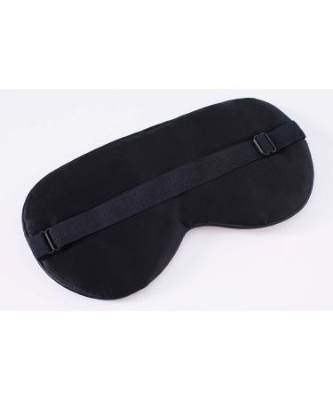 100% Silk Sleep Mask with Adjustable Strap - Golden Starrysky Blue - Buy Online on GoSupps.com