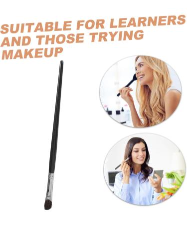 FOMIYES 2pcs Animal Hair Makeup Brush Face Makeup Brush Face Beauty Tools Eyeshadow Brush Makeup Tool 17.70X0.70X0.70CMx2pcs Blackx2pcs - Buy Online on GoSupps.com