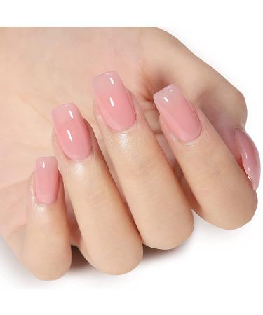 AILLSA Nude Jelly Gel Polish - Sheer Pink Translucent UV Gel for French Manicure 0.51 Fl Oz - Buy Online on GoSupps.com