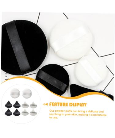 Angoily 10pcs Powder Puff Set - Baby Makeup Sponges for Face & Body - Soft Cotton Beauty Puffs for Mineral Foundation & Cosmetics - Buy Online on GoSupps.com