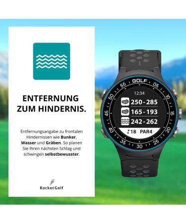 Buy Rocketgolf Par 4 GPS Golf Clock - 38 000+ Courses Distance Measuring & Pedometer - Free Updates - Buy Online on GoSupps.com