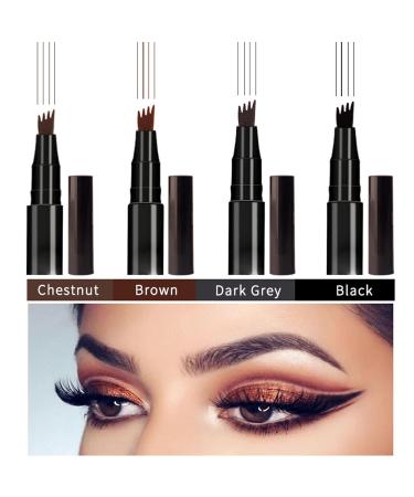 Ztigerz Ziborn 4 Tip Microblade Brow Pen - Waterproof Professional Eyebrow Definer - Buy Online on GoSupps.com