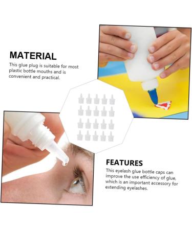 Baluue Replacement Caps for Eyelashes 50 Pieces Eyelash Extensions False Eyelashes and Glue - Buy Online on GoSupps.com