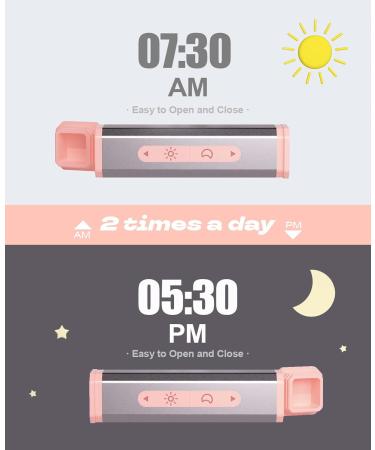 Buy Cute Pink Pill Organizer - Daily Twice A Day Travel Pill Case for Vitamins & Supplements - Buy Online on GoSupps.com