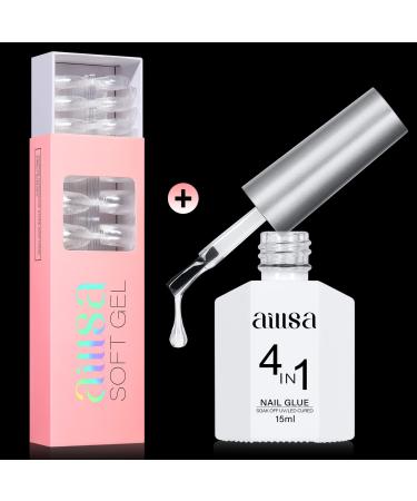 AILLSA 360PCS Ballerina Nail Tips & 15ML Nail Glue Bundle