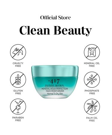 417 Dead Sea Cosmetics Mineral Aqua Face Moisturizer - Hydrating Cream with Jojoba Oil & Shea Butter - 1.7 oz for Nourished Skin - Buy Online on GoSupps.com