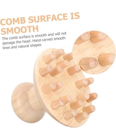 SESESFOUFU 1STK Wooden Massage Comb for Health & Wellness | Dandruff Relief & Blood Circulation | Archaboot Shampoo & ChamMassage - Ideal for Home Use - Buy Online on GoSupps.com