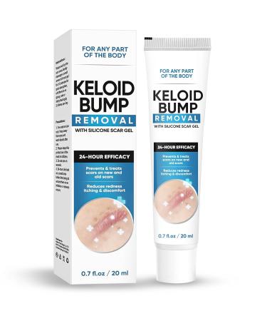 Keloid Bump Removal With Silicon Scar Gel and Piercing Bump Treatment 0.7 Oz