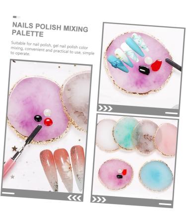 Beaupretty Beaupretty Set of 6 Resin Nail Art Mixing Palettes for Manicures and Gel - Buy Online on GoSupps.com