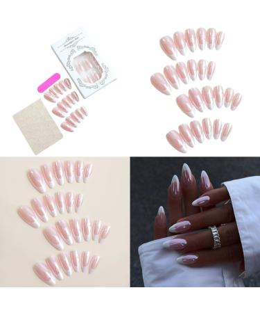 AJTUTUS French Tip Press on s Full Cover False s False s Glossy Nude False s Tip Manicure Supplies - Buy Online on GoSupps.com