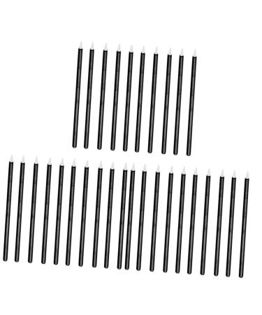 Beavorty 300 PCS Disposable Eyeliner gel eyeliner mascara tools for eyelash Disposable Fiber Eyeliner extend 9x0.7cmx3pcs Blackx3pcs