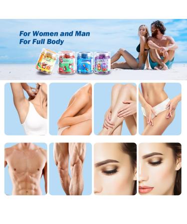 Hard Wax Beads 14oz (400g) - 100% Natural Painless Hair Removal Wax for Sensitive Skin - Ideal for Bikini, Face, Eyebrow, and Underarm - Buy Online on GoSupps.com