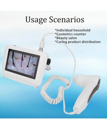  HpLNDas Hair Analyzer For Skin Diagnosis 50X 200X 5 Inch Professional Rechargeable Scalp Follicle Oil Detector Skin Pigment Tester - Buy Online on GoSupps.com