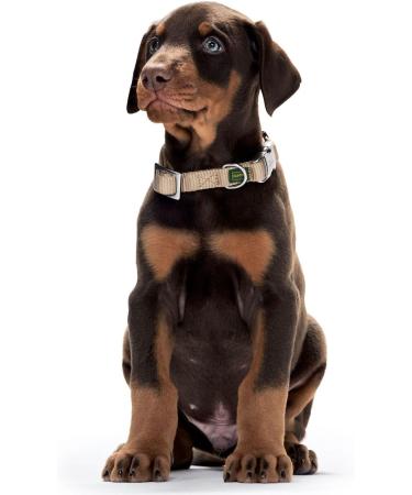 HUNTER Vario Basic Alu-Strong Dog Collar - XL Beige | Durable Nylon & Aluminum Buckle | International Shipping Available - Buy Online on GoSupps.com