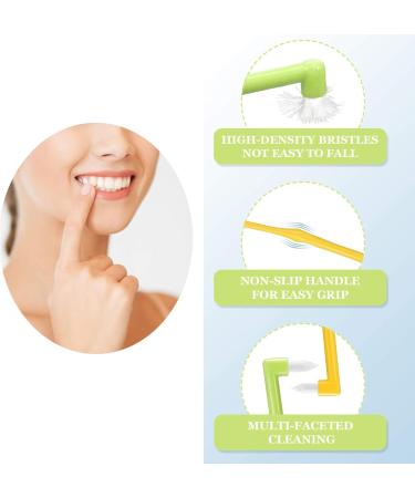 Ieron Tuft Toothbrush Set - 2 Pieces Pointed & Flat Soft Slim Design for Detail Cleaning | International Shipping - Buy Online on GoSupps.com