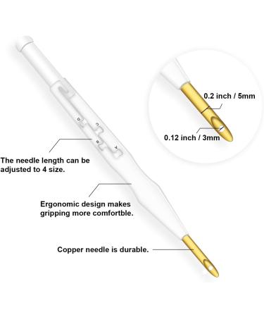 Wool Queen Punch Needle Kit with Adjustable Rug Yarn Punch Needle, Wooden Handle Tool, Monk's Cloth, and Needle Threader - Buy Online on GoSupps.com