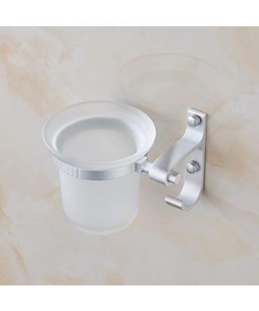 Space Aluminum Matte Ceramic Toilet Bowl Brush and Holder Set Modern Metal Compact Storage Organizer Cleaner Scrubber Brush Cup Toilet Cleaning Brush Set - Buy Online on GoSupps.com