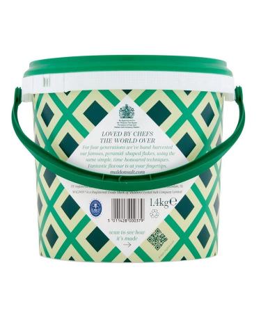 Maldon Sea Salt Flakes 3.1 lb Bulk Tub - Kosher Handcrafted Gourmet Pyramid Crystals - Buy Online on GoSupps.com
