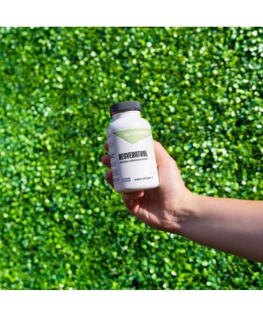 NutraBio 98% Pure Resveratrol Supplement 500mg - Standardized to 490mg Trans Resveratrol Supplement Heart Health and Antioxidant Defense-90 Capsules- 90 Servings - Buy Online on GoSupps.com