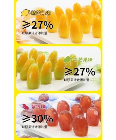 Yellow Peach Peeling Soft Candy 86g/box Fruit Juice Gummies Passion Fruit White Peach Grape Mango Peeling Fudge Healthy and Nutritional Dessert Toffee Chinese Snack Gift (White peach 3box) White peach 3box - Buy Online on GoSupps.com