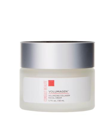 Consult Beaute VOLUMAGEN Volumizing Collagen Facial Cream with Hyaluronic Acid Anti-Aging Skin Plumping Moisturizer Hydrates & Boost Elasticity For Face Neck and D collet 1.7 oz 1.7 Fl Oz (Pack of 1)