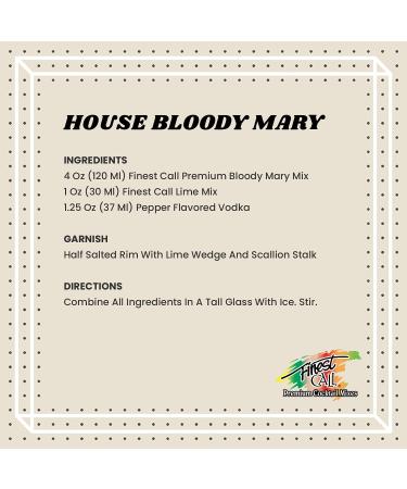 Finest Call Premium Bloody Mary Drink Mix 1 Liter Bottle - Individually Boxed - 33.8 Fl Oz - Pack of 1 - Buy Online on GoSupps.com