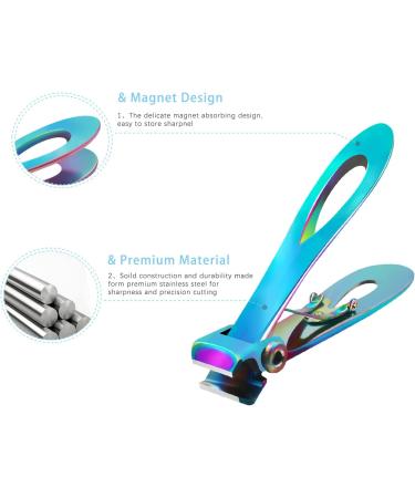 Extra Large Stainless Steel Werlla Toe Nail Clippers for Thick Nails - Long Handle, Wide Jaw Opening - Men, Women, Seniors (Multi-Colored) - Buy Online on GoSupps.com
