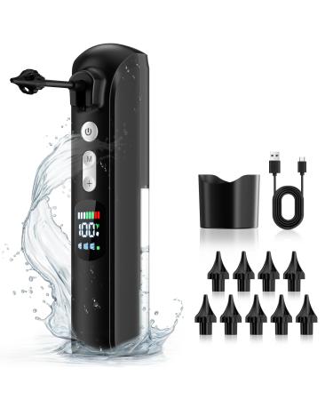 Ear Wax Removal 8 speeds of Water Flow Adjustment Ear Cleaner Earwax Removal Kit with Smart Display & 10 Tips & 3 Modes Safe & Effective for Ear Wax Buildup Ear Wax Removal Tool Small