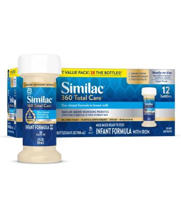 Similac 360 Total Care Infant Formula Our Closest Formula to Breast Milk - 2 Fl. Oz. - Pack of 12