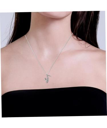 Parliky Saxophone Pendant Necklace A Necklace Charm Necklace Women Pendant Necklace Jewelry Miss Fashion - Buy Online on GoSupps.com