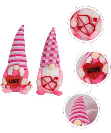 Alipis 6 Pcs Valentine Gnome Bride Cupid Valentines Gnomes Plush Gnome Ornaments Lovers As Shownx3pcs 8x7x26cm x3pcs - Buy Online on GoSupps.com