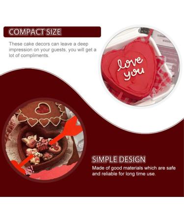 Didiseaon 20pcs Valentine's Day Cake Inserts Fruit Cake Bridal Shower Picks Appetizer Toothpicks Decorative Cake Inserts Red Decor Paper Cups Birthday Cake Decoration Dessert Arrow - Buy Online on GoSupps.com