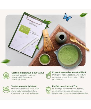 Mary Rose Th Vert Matcha BIO Premium du Japon 30g - Th en Poudre - Buy Online on GoSupps.com