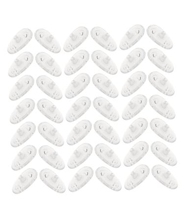 Combined 50 pieces glasses nose pads air chamber nose pad substitute for glasses silicone gel incense shell Schnapps glasses glasses accessories nasal rod pebble gel sunglasses white glasses laying