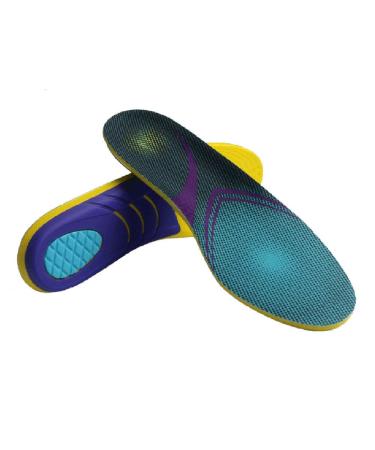 VSUDO Arch Support Sports Shoe Insoles  Shock Absorption Shoe Inserts for Men or Women  High Elastic Athletic Running Insoles for Sneakers or Running Shoes - L L: M 10-14 / W 11-15
