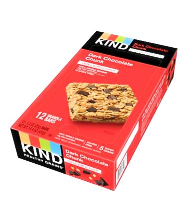 KIND Healthy Grains Bars Dark Chocolate Chunk - Gluten Free Value Pack (15 Pack, 1.2 oz bars) - Buy Online on GoSupps.com
