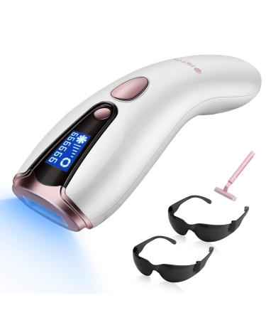 at-Home Hair Removal for Women & Men, Upgraded to 999,999 Flashes Laser Hair Removal, Permanent Painless Hair Removal Device for Facial Whole Body