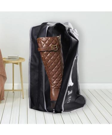 KOVOSCH 2 Pack Portable Black Shoe Bags for Storage and Travel - Dust Proof Travel Shoe Bags for Packing - Large Size - Buy Online on GoSupps.com