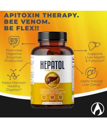 Hepatol Liver Cleanse Detox Supplement with Turmeric & L-Cysteine - 60 Ct for Liver Health & Digestion - Buy Online on GoSupps.com