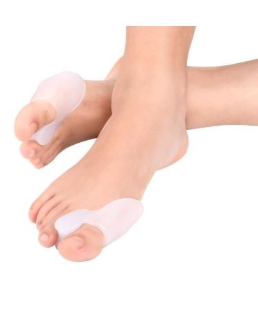Shop Liyjtk Silicone Valgus Toe Separator Wrap Set - Protective Corrector for Inflammation & Foot Care | White - Buy Online on GoSupps.com