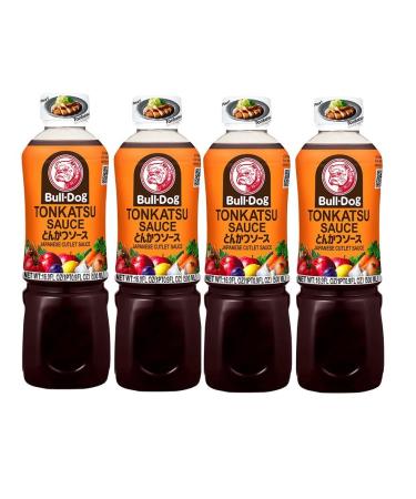 Bull Dog-Tonkatsu Obst Sauce and Gemüsesauce 500ml x 4 Einheiten-Pack Promoo