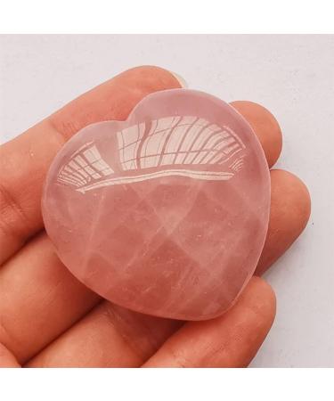 Buy Manekieko Natural Rose Quartz Palm Worry Heart Stone - 40mm Healing Crystals for Love | International Shipping - Buy Online on GoSupps.com