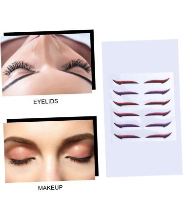 Angoily 36 Pairs Glitter Eyeliner Fiber Eyelid Lift Strip Glitter Tape Reusable Double Eyelid Tape Woman Makeup Accessory Makeup Eyelid Tape Sticker Natural Miss Eye Gel - Buy Online on GoSupps.com