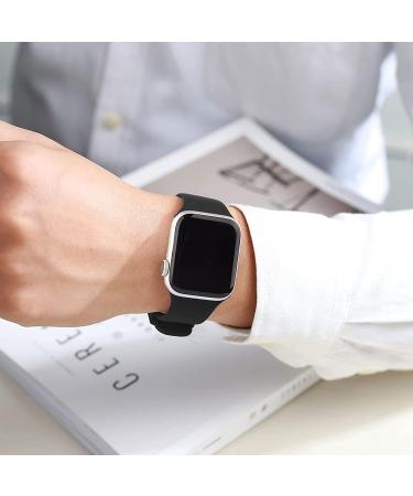 6 Pack Sport Bands for Apple Watch 38/40/41mm - Soft Silicone Waterproof Straps for iWatch Series 1-8 & SE - Women Men - Black/Pink Sand/Stone/Gray/Cactus/Dark Cherry - Buy Online on GoSupps.com