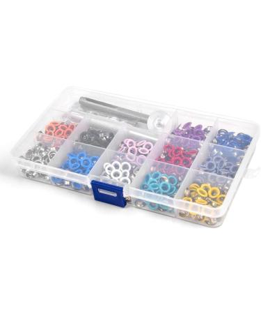 Laviesto Grommet Kit - 540 Sets 3/16 Inch Multi-Color Metal Eyelets with Setting Tools for Crafts - 12 Colors Available - Buy Online on GoSupps.com
