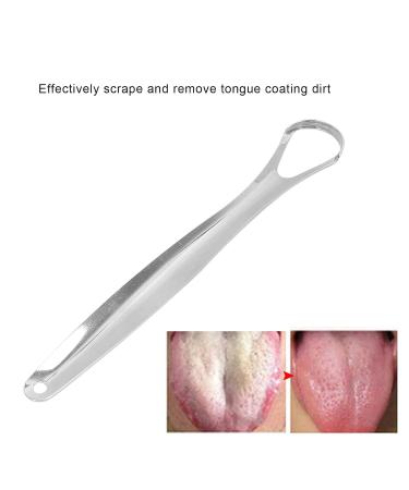 2PC Stainless Steel Tongue Scrapers for Adults - Portable & Reusable Oral Health Cleaning Tool - Buy Online on GoSupps.com
