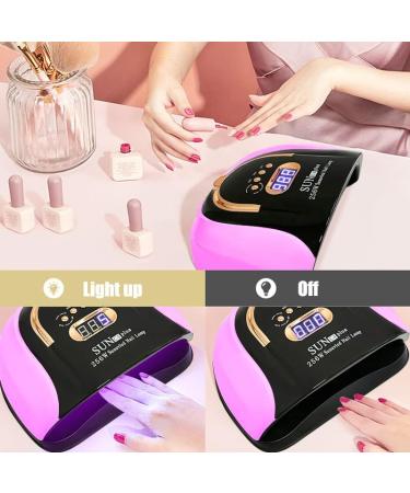256W UV LED Nail Lamp for Fast Professional Nail Drying | 57 Lamp Beads, Auto Sensor, Home & Salon Gel Polish Light - Buy Online on GoSupps.com