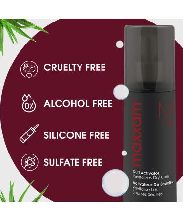 Maxxam Curl Activator Spray | Frizz Prevention | Volume Boost | Revitalizes Dry Curls | 8 Fl Oz - Buy Online on GoSupps.com