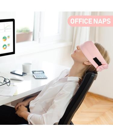 Pink Modal Cotton Sleep Mask for Women - Soft & Comfortable Eye Mask for Sleeping, Napping, and Travel - Buy Online on GoSupps.com