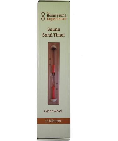 Home Sauna Experience: HSE Deluxe Cedar Wall Sauna Timer - 15 Minute Rust Red Sand Timer for Optimal Relaxation - Buy Online on GoSupps.com